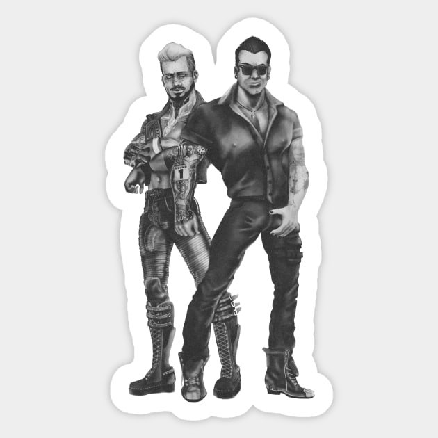 Tom of Night City Sticker by MondoDellamorto